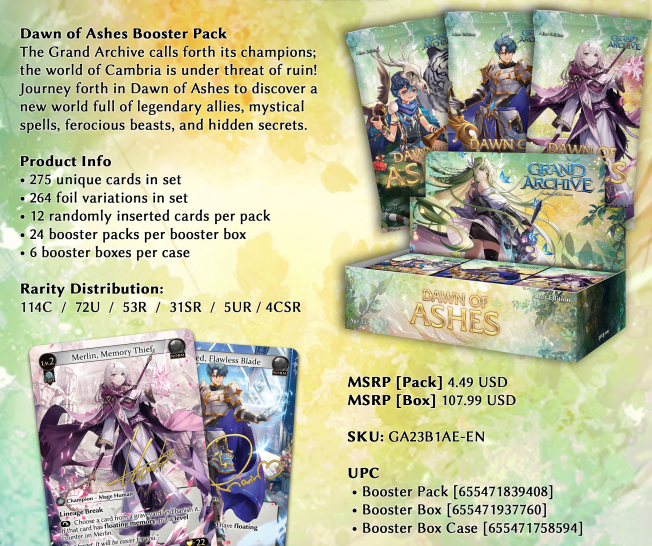 Grand Archive TCG: Dawn of Ashes AlteR booster box Pikku Play Grand Archive TCG: Dawn of Ashes AlteR booster box Pikku Play