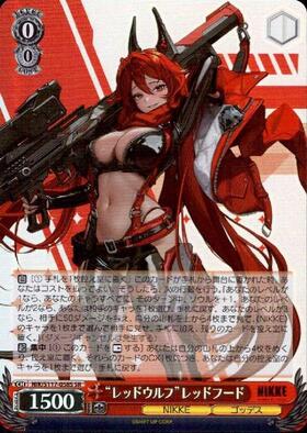 Japanese Weiss Schwarz Goddess of Victory: NIKKE SR "Red Wolf" Red Hood NIK/S117-058S