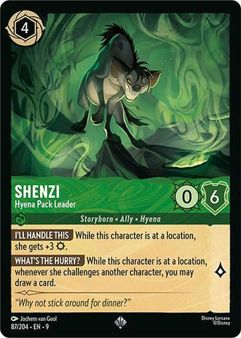 Shenzi - Hyena Pack Leader - Fabled (9) Single card Disney Lorcana Set 9 Fabled