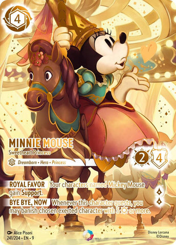 Minnie Mouse - Sweetheart Princess (Iconic) - Fabled (9) Single card Disney Lorcana Set 9 Fabled