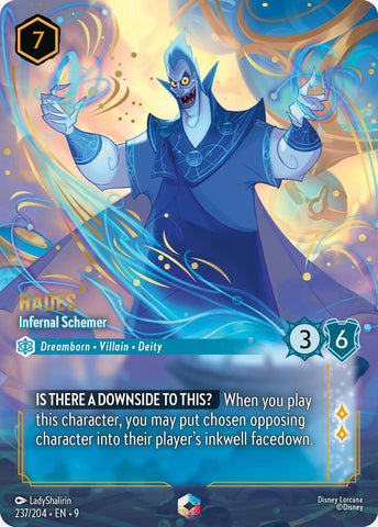 Hades - Infernal Schemer (Enchanted) - Fabled (9) Single card Disney Lorcana Set 9 Fabled