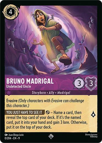 Bruno Madrigal - Undetected Uncle - Fabled (9) Single card Disney Lorcana Set 9 Fabled