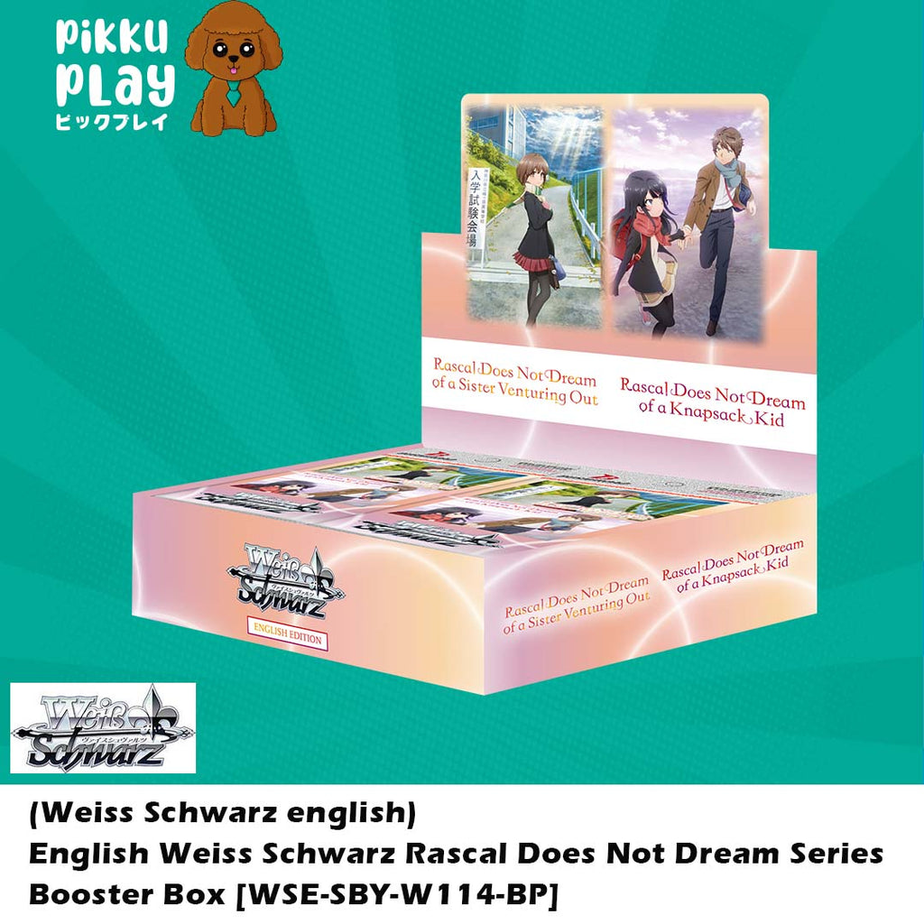 rascal does not dream booster box English Weiss Schwarz Rascal Does Not Dream Series Booster Box [WSE-SB – Pikku Play