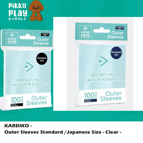 KARDIKO - Outer Sleeves Standard /Japanese Size - Clear -