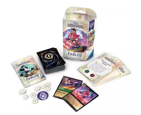Ravensburger Disney Lorcana Fabled Single-Player Deck: Emerald & Ruby Max Goof & Powerline