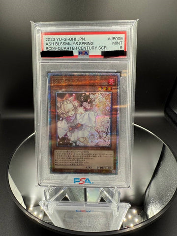 PSA 9 Yu-Gi-Oh QCSE Ash Blossom & Joyous Spring Japanese Prismatic Secret Rare RC04-JP009