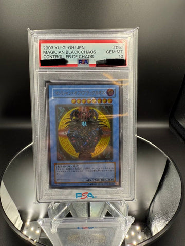 YuGiOh PSA 10 GEM MINT 306-057 Ultimate Rare Magician of Black Chaos Japanese