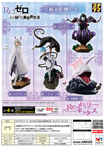 (MEGAHOUSE) PETITRAMA SERIES RE:ZERO -STARTING LIFE IN ANOTHER WORLD RE: MEMORY BOX SET