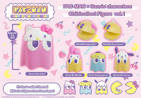 (MegaHouse) CHIBICOLLECT FIGURE VOL 1 PAC-MAN×SANRIO CHARACTERS SET